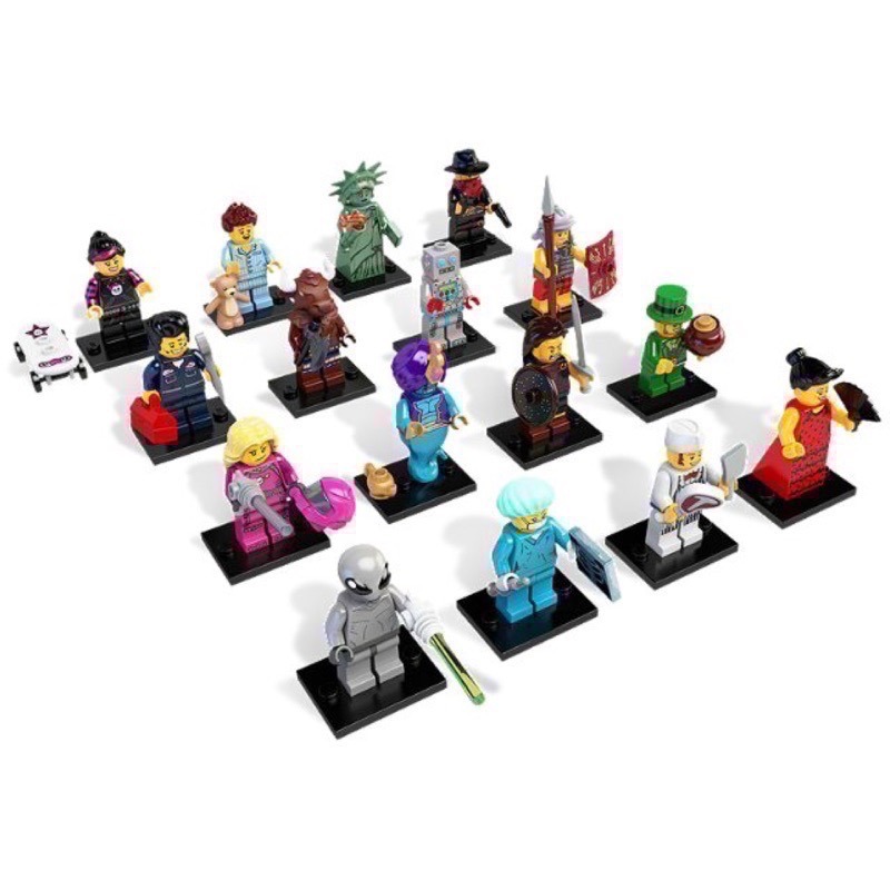 LEGO 樂高 8827 第6代 人偶包 一套 16 隻不重複 全新未拆摸骨確認-細節圖2