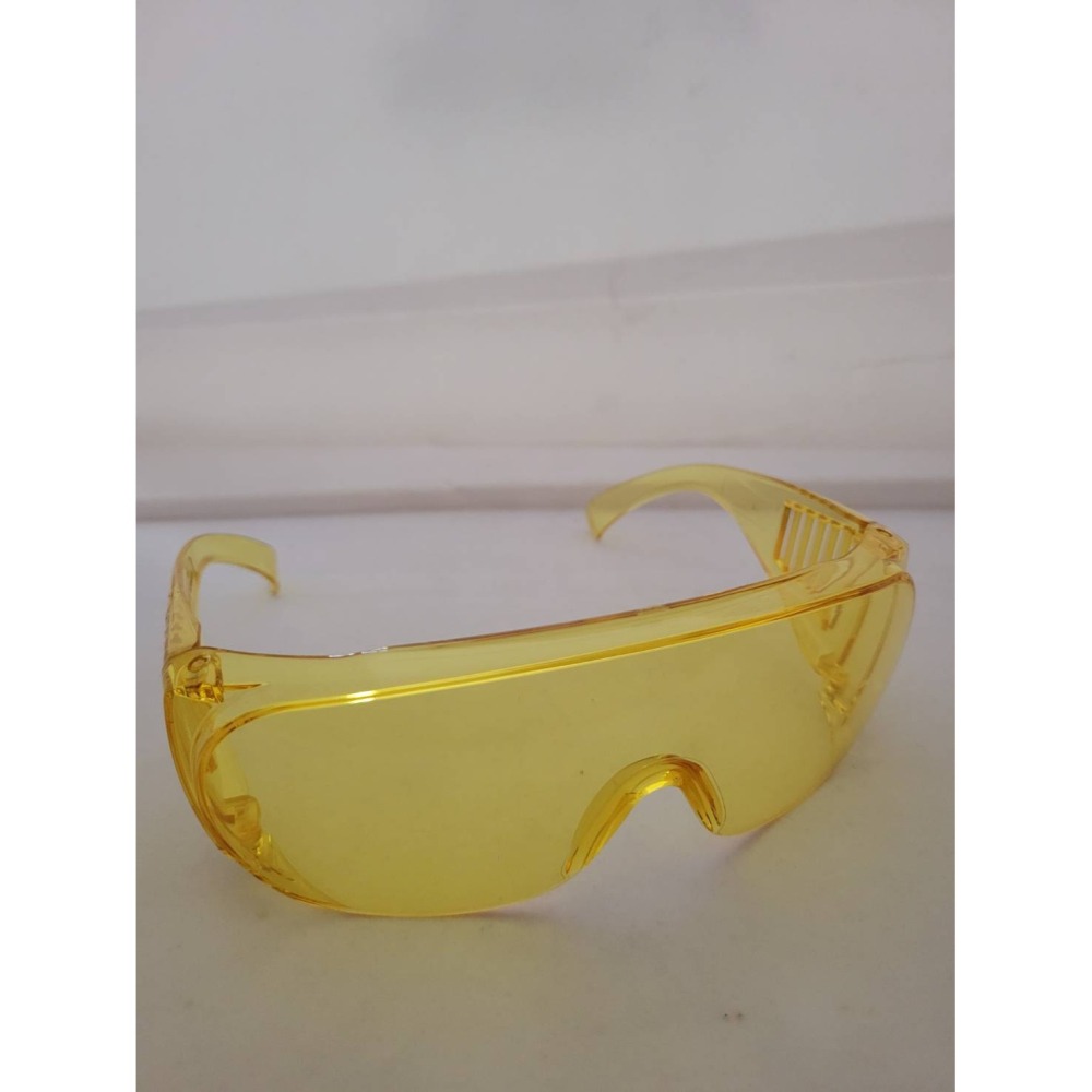 （巧雲家）平光眼鏡（黃）工作眼鏡 防護眼鏡  護目鏡 安全眼鏡  檢驗合格 台灣製造-細節圖2