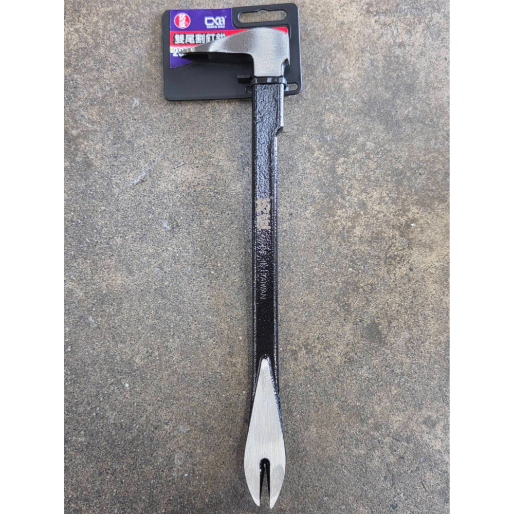 (巧雲家) 巧匠 雙尾割釘拔 250~300mm 仕人釘拔 丁把 釘耙 拔釘器 釘型 雙尾割 一體成型-細節圖4