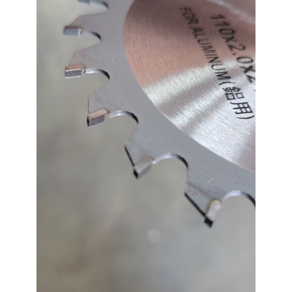 (巧雲家) 超音速鋁用鋸片 110×2.0.40T 鋁板專用40T雙面刃 砂輪機切片 切片 鋁切片-細節圖4