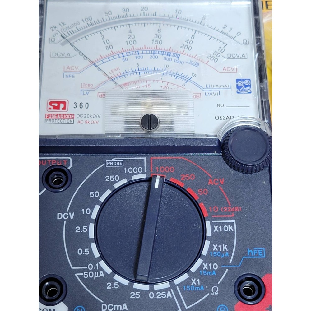 (巧雲家) 好朋友 指針三用電錶 電表 多功能電表 電錶 交流電壓 直流電壓 SD-360 SD-168-細節圖3