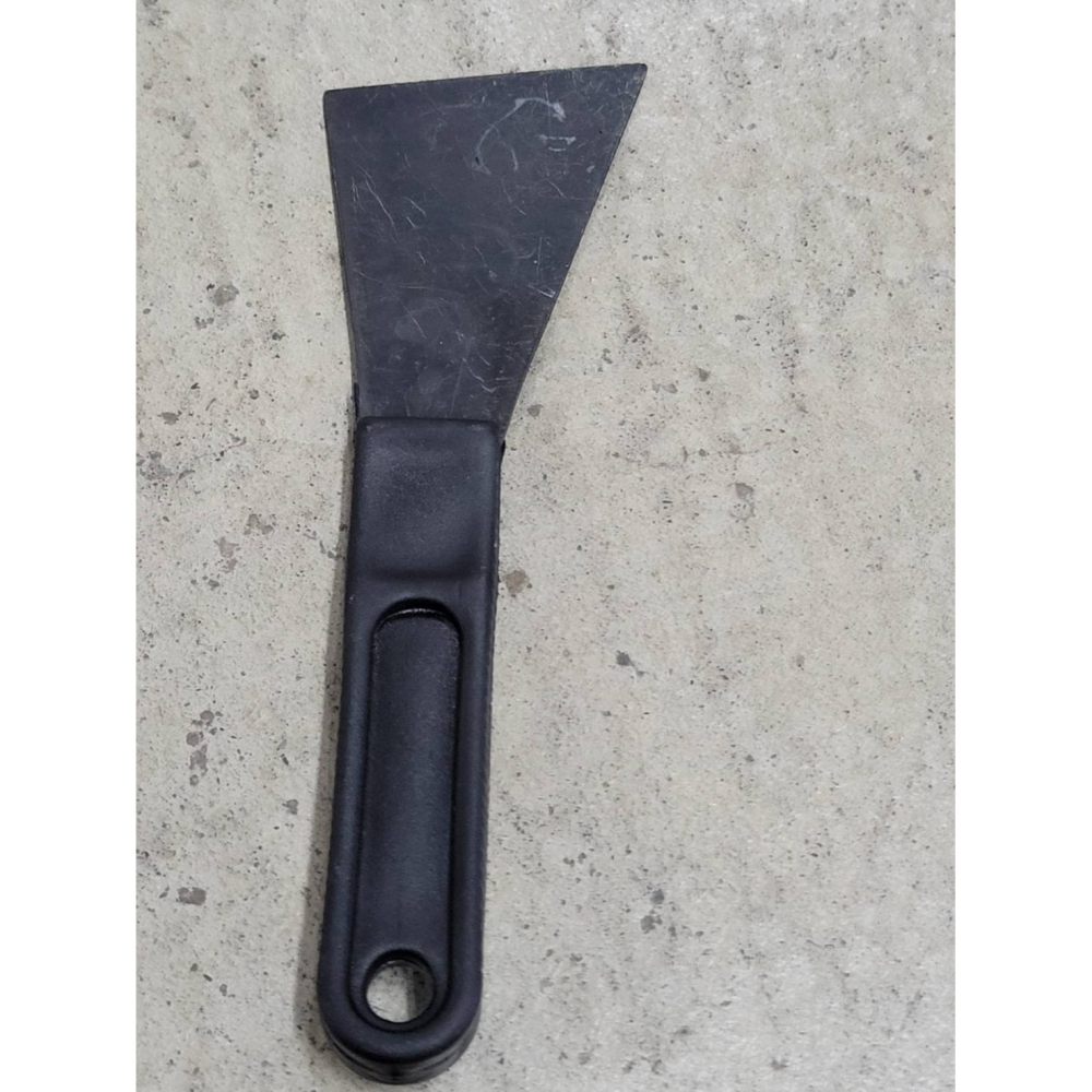 (巧雲家) 白鐵漆刀 黑鐵 黑斜皮刀 三用刮刀 白鐵刮刀 台灣製 批土 補土 壁癌 牆壁修補 補刀-細節圖2