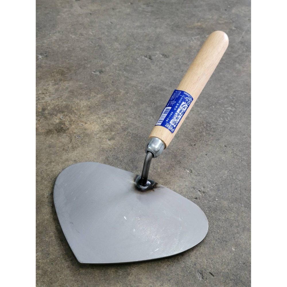 (巧雲家) 神田 桃型抹刀 灰匙 鏝刀 磁磚 水泥 泥作 砌磚 括縫 刮刀 土木工具-細節圖2