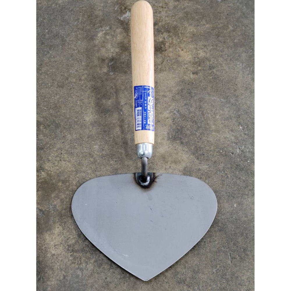 (巧雲家) 神田 桃型抹刀 灰匙 鏝刀 磁磚 水泥 泥作 砌磚 括縫 刮刀 土木工具-細節圖3