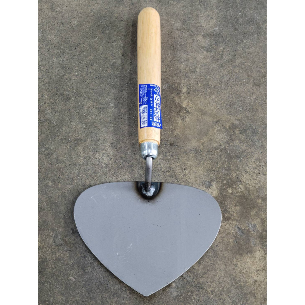 (巧雲家) 神田 桃型抹刀 灰匙 鏝刀 磁磚 水泥 泥作 砌磚 括縫 刮刀 土木工具-細節圖4