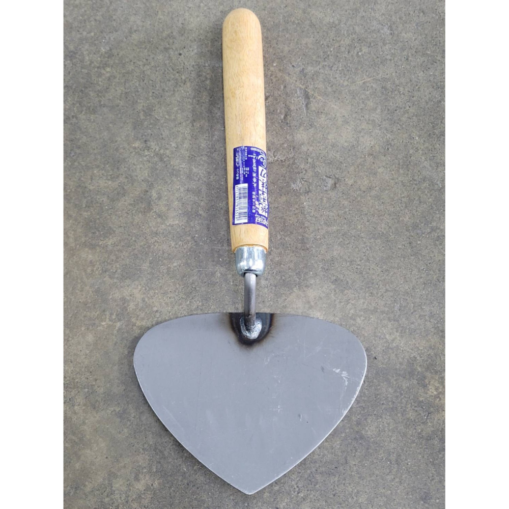 (巧雲家) 神田 桃型抹刀 灰匙 鏝刀 磁磚 水泥 泥作 砌磚 括縫 刮刀 土木工具-細節圖5