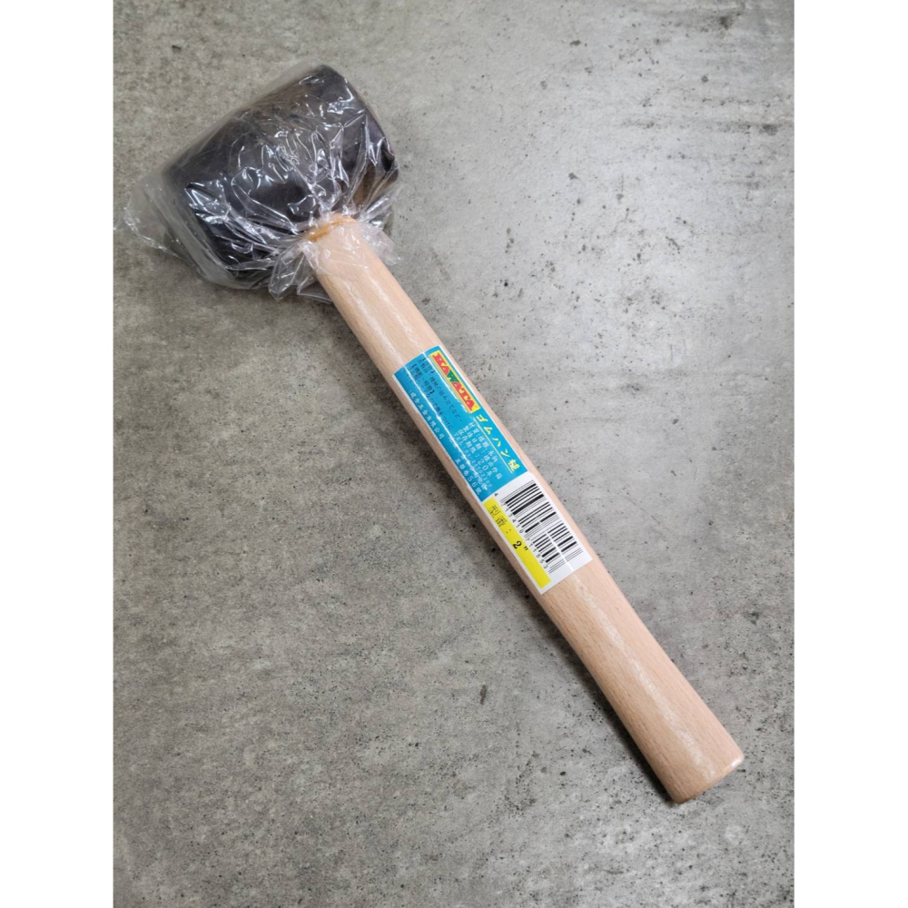 (巧雲家) 黑橡膠鎚 1.5＂ 2＂ 2.5＂ 3＂ 橡膠槌 木柄 橡膠鎚 榔頭 檸檬槌 膠槌 塑膠槌 台灣製-細節圖3