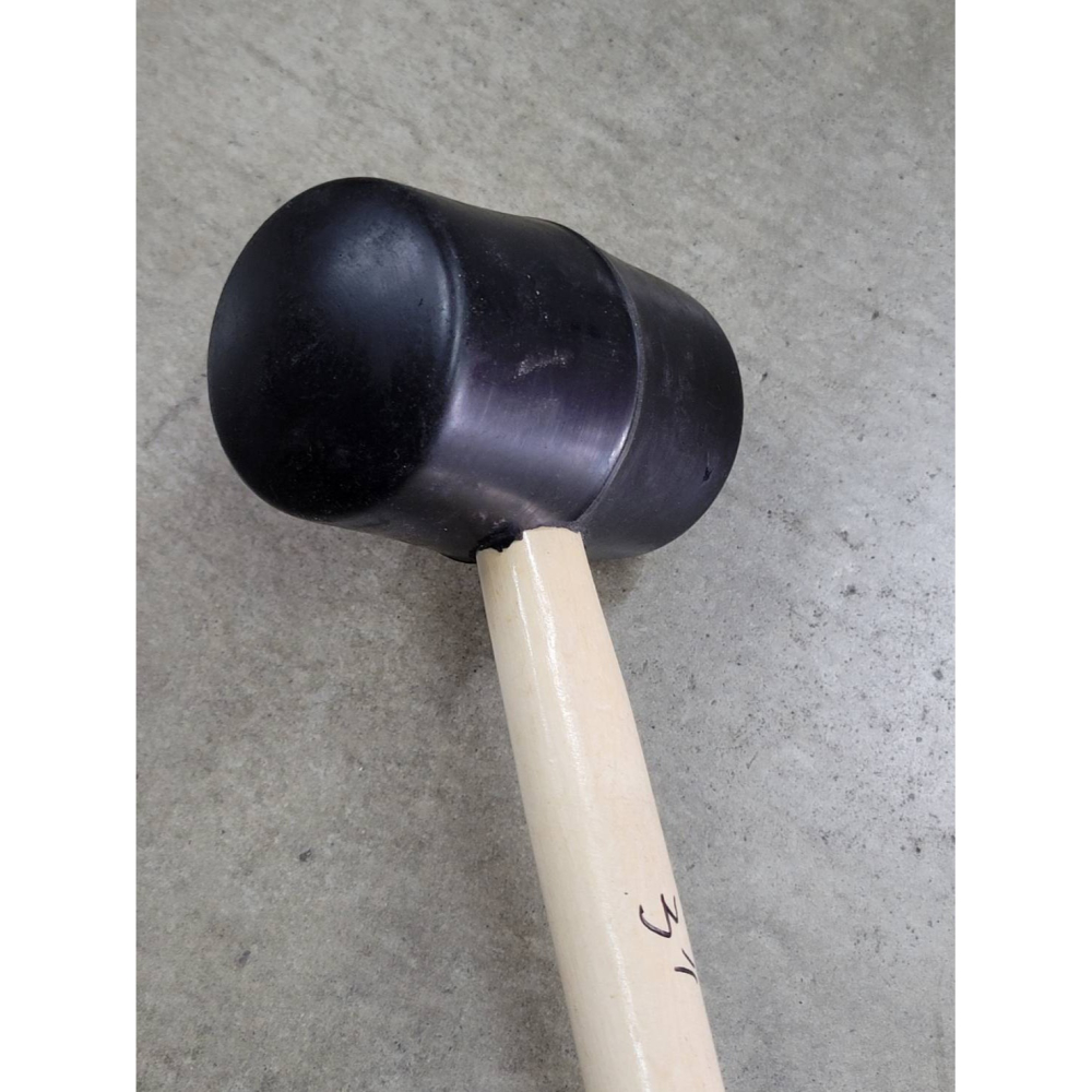 (巧雲家) 黑橡膠鎚 1.5＂ 2＂ 2.5＂ 3＂ 橡膠槌 木柄 橡膠鎚 榔頭 檸檬槌 膠槌 塑膠槌 台灣製-細節圖6