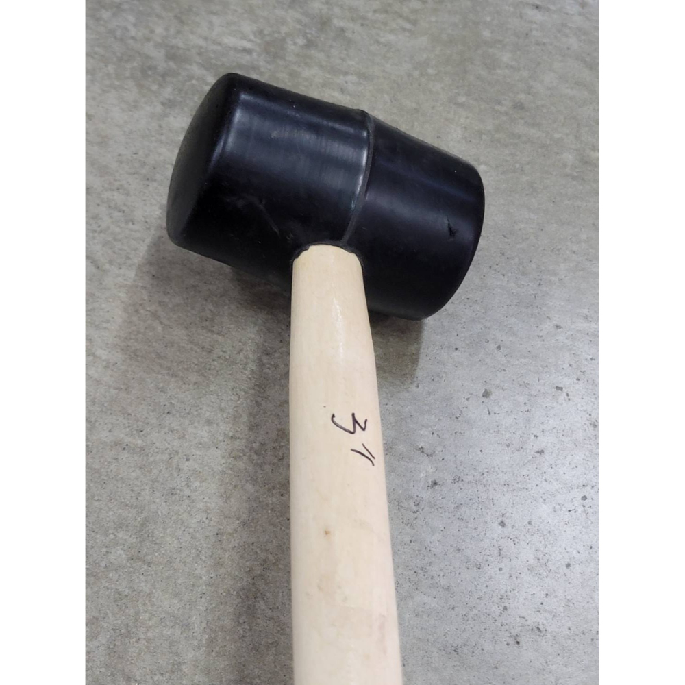 (巧雲家) 黑橡膠鎚 1.5＂ 2＂ 2.5＂ 3＂ 橡膠槌 木柄 橡膠鎚 榔頭 檸檬槌 膠槌 塑膠槌 台灣製-細節圖7