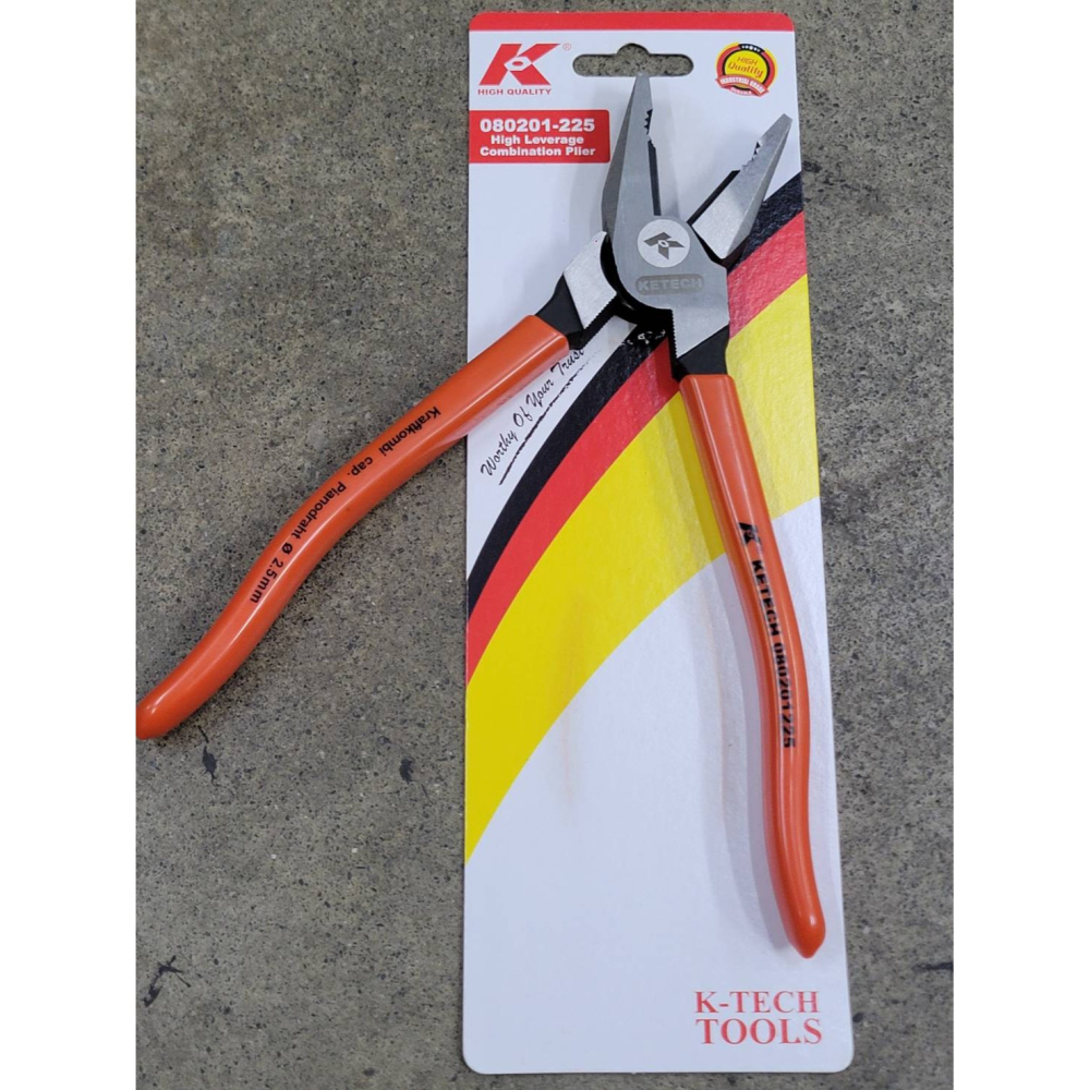 (巧雲家) KNIPEX 9＂ 鋼絲鉗 老虎鉗 電工鉗 台灣K牌-細節圖2