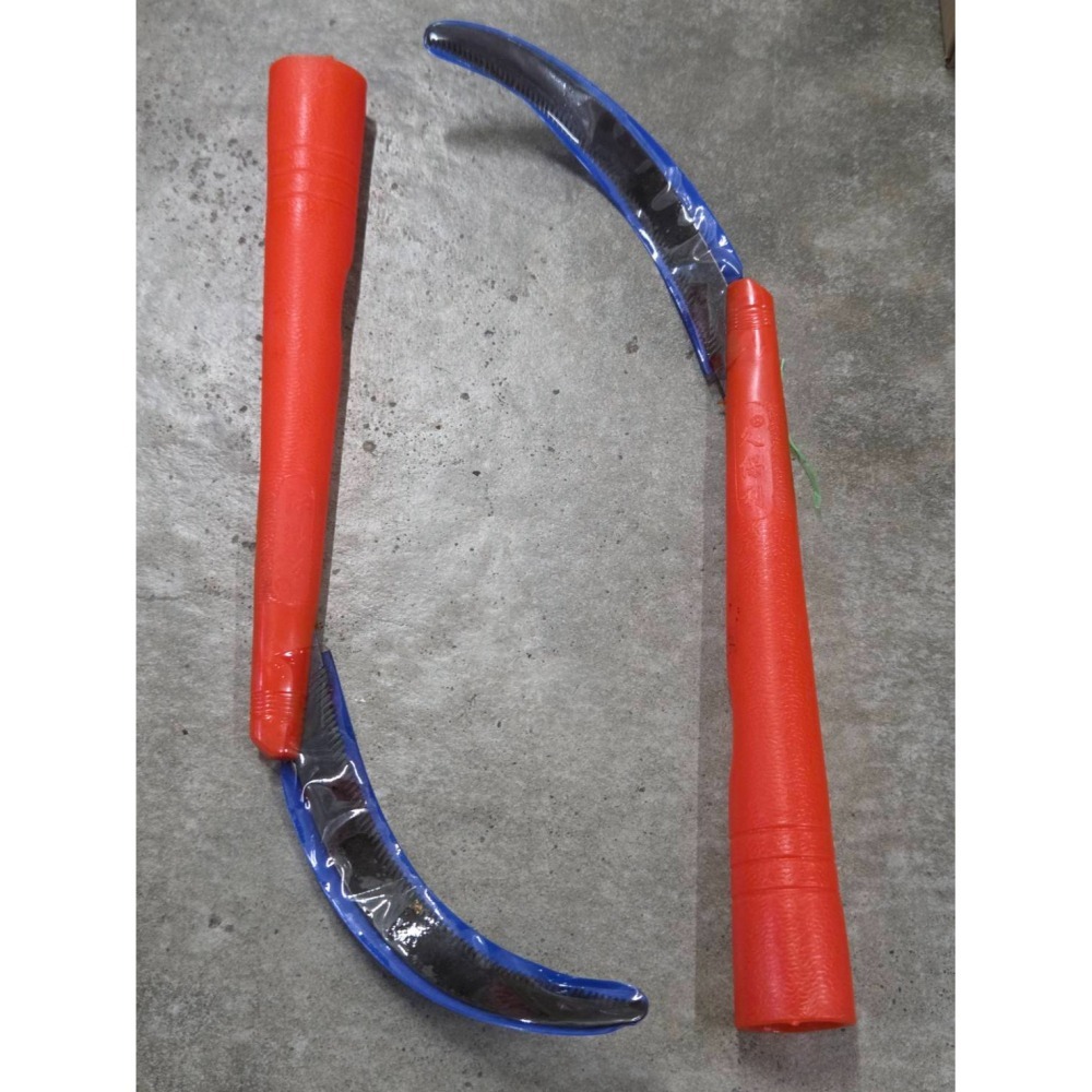 (巧雲家) PVC柄禾刀 短彎 短直 長彎 長直 鐮刀 割草鐮刀 園藝用 農用鐮刀 園藝鐮刀 割草用-細節圖4