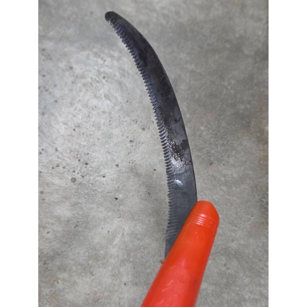 (巧雲家) PVC柄禾刀 短彎 短直 長彎 長直 鐮刀 割草鐮刀 園藝用 農用鐮刀 園藝鐮刀 割草用-細節圖5