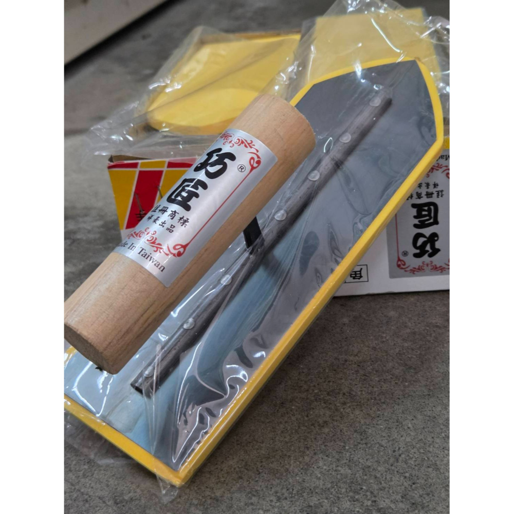 (巧雲家) 巧匠海棉推刀(尖)(角)240m/m 海棉推刀 海綿片 8吋 海綿推刀 磁磚 磁磚抹刀 水泥抹刀 推刀-細節圖4