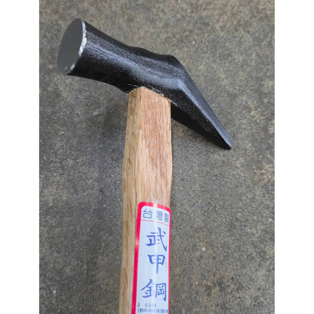 (巧雲家) 武甲鋼 鋼釘鎚1吋 尖尾鎚1寸 8分 6分 磚鎚 磁磚鎚 鐵鎚 磚仔鎚 磚槌 磚錘 磚錘-規格圖8