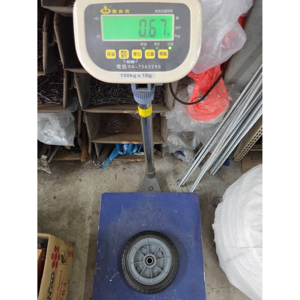 (巧雲家) 輕量型防穿刺輪 8吋 10吋高彈性車輪(TPE輪) 手推車車輪 奈衝塑膠輪框 台灣製造-細節圖5
