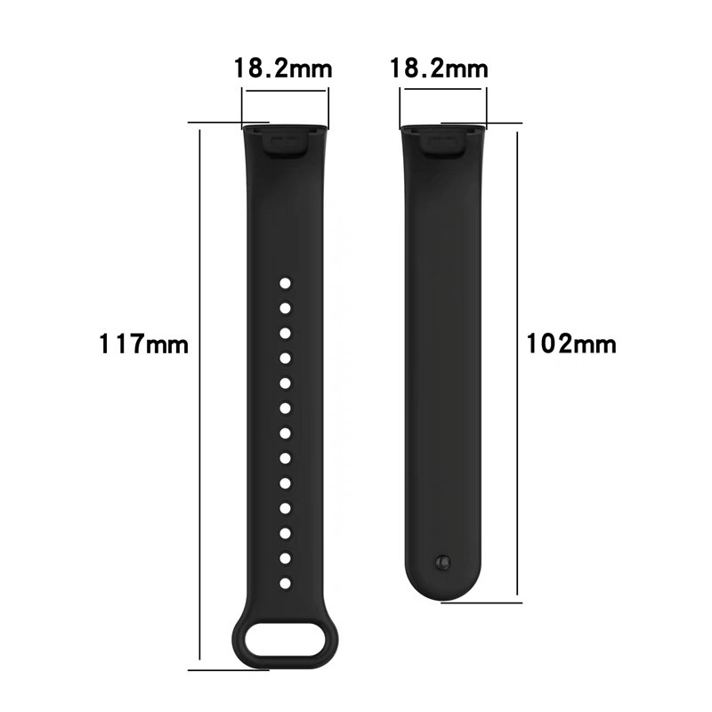 紅米手環 pro 橡膠 矽膠 嚴選 錶帶 替換錶帶 腕帶 原廠同款-細節圖3