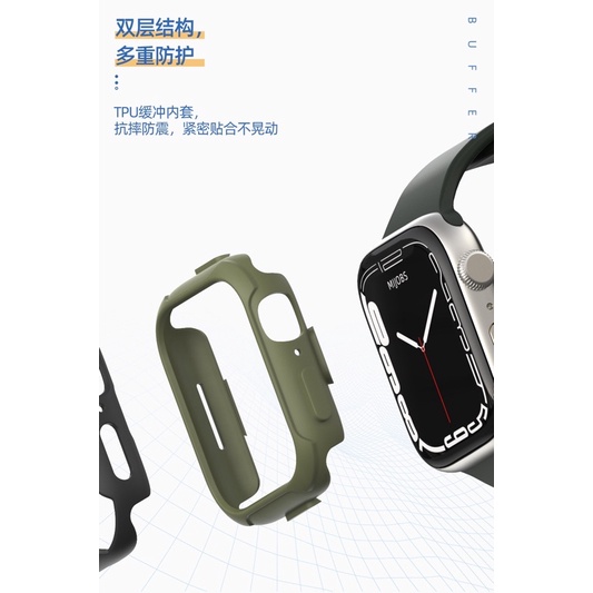 Apple Watch 蘋果 S7 S8 S6 S5 保護殼 41mm 45 mm 保護套-細節圖9