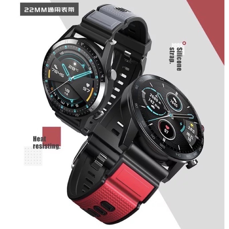 小米手錶運動版 錶帶 小米手錶Color 運動版 Haylou RT RS3 22mm GTR2 realme 替換表帶-細節圖2