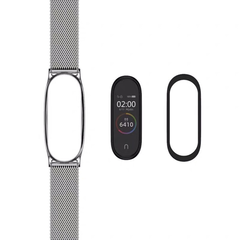 小米手環5 小米手環6 金屬錶帶 米蘭尼斯 磁吸錶帶 米布斯 MIJOBS  小米手環5金屬錶帶 通用 小米手環4 3-細節圖5