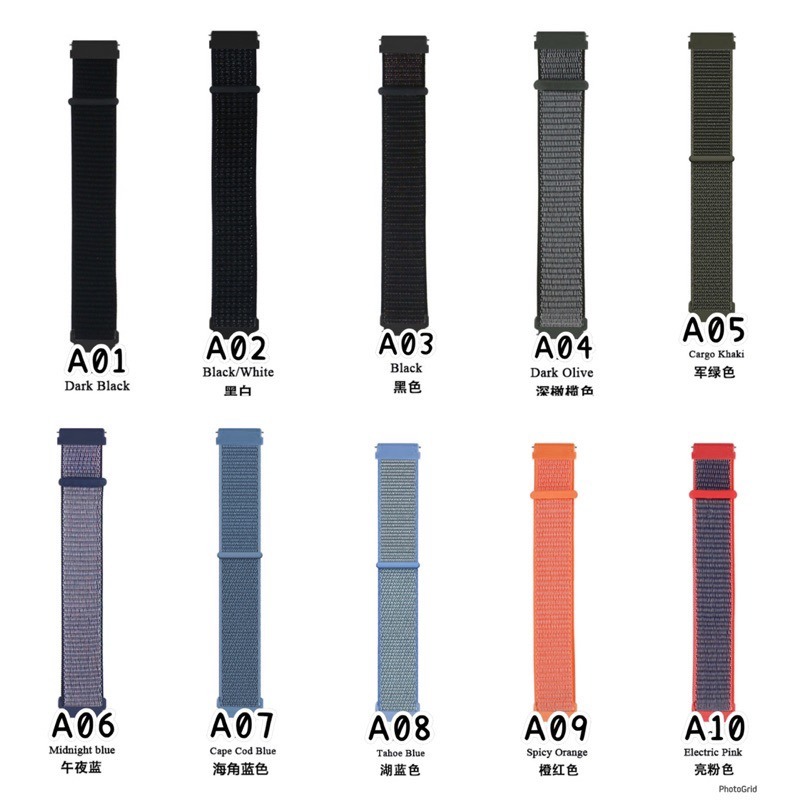 GTS4 mini BIP3 20mm 22mm 尼龍回環 錶帶 GTS BIP  尼龍迴環 Amazfit 華米-細節圖2