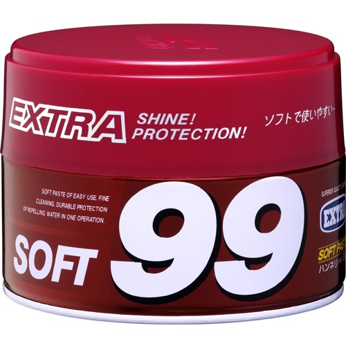 SOFT99 台灣現貨 特色高級軟蠟 特殊柔軟研磨劑配方，伸張力強，操作輕鬆簡單