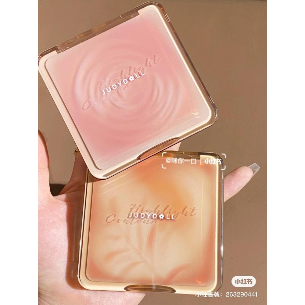 【🌸24H快速出貨】橘朵修容盤 修容+打亮！現貨 橘朵樹影盤 波影盤 美妝博主 彩妝師人手一盤👍 橘朵高光修容盤-細節圖3