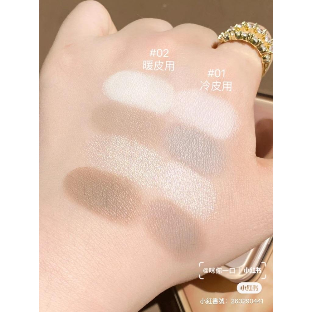 【🌸24H快速出貨】橘朵修容盤 修容+打亮！現貨 橘朵樹影盤 波影盤 美妝博主 彩妝師人手一盤👍 橘朵高光修容盤-細節圖4