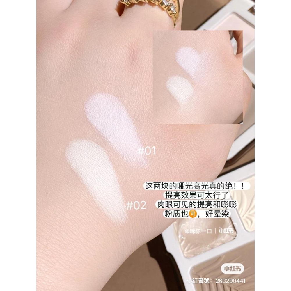 【🌸24H快速出貨】橘朵修容盤 修容+打亮！現貨 橘朵樹影盤 波影盤 美妝博主 彩妝師人手一盤👍 橘朵高光修容盤-細節圖8