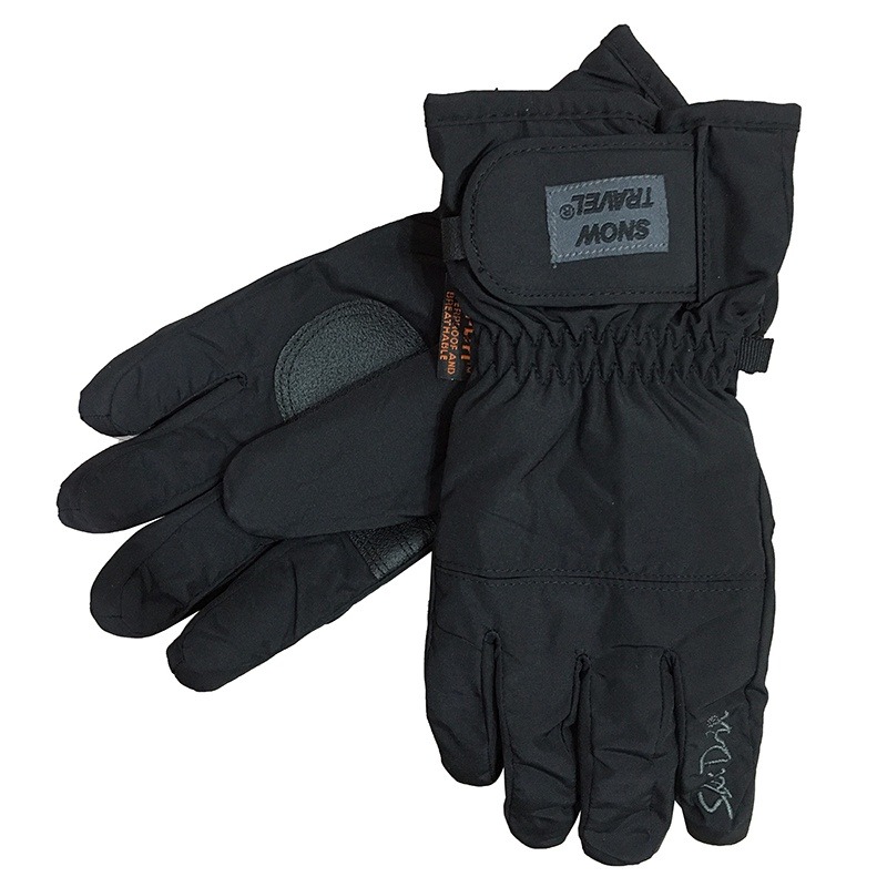 雪之旅SNOW TRAVEL 防水透氣保暖手套 AR-6 黑色 防寒手套 騎車手套 防風手套 OUTDOOR NICE-細節圖2