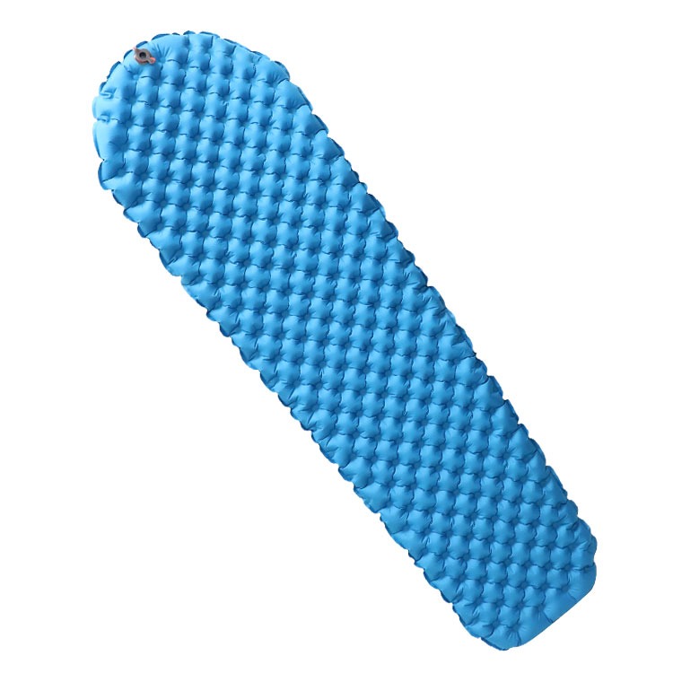ADISI 蜂巢輕量單層空氣墊 AS7212-204R-1SC 青藍色 打氣式外袋 充氣睡墊 OUTDOOR NICE-細節圖2