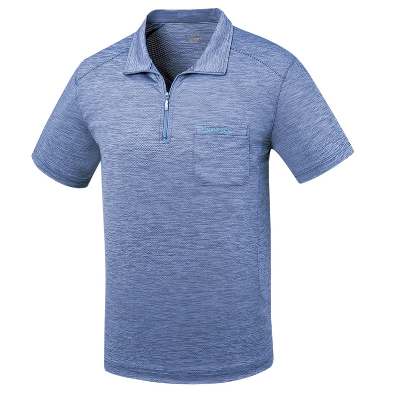 山林MOUNTNEER 男款膠原蛋白排汗衣 51P01 湛 運動休閒服 透氣 涼感 消臭 OUTDOOR NICE-細節圖2