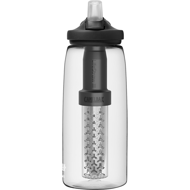 CAMELBAK 1000ml LifeStraw濾心 eddy+多水吸管水瓶RENEW 晶透白 登山水壺 順利營戶外-細節圖3