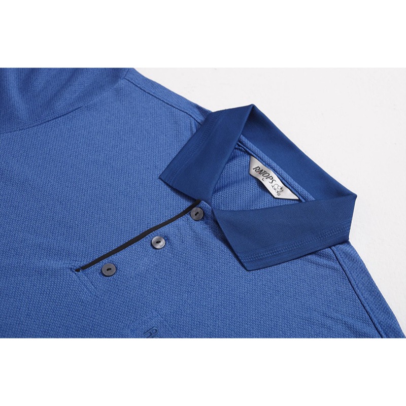 瑞多仕RATOPS 男款Coolmax POLO衫 門襟出芽款 DB1732 藍光色 休閒服 OUTDOOR NICE-細節圖4