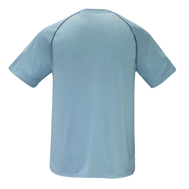 瑞多仕RATOPS 男款Coolmax 圓領排汗T恤 DB1738 冰川藍 運動短T OUTDOOR NICE-細節圖3