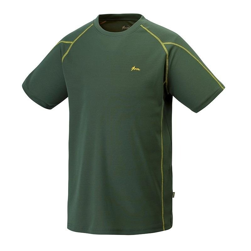 維特FIT 男款COOLMAX 圓領短袖上衣 ZS1103 森林綠 排汗衣 運動短T OUTDOOR NICE-細節圖2