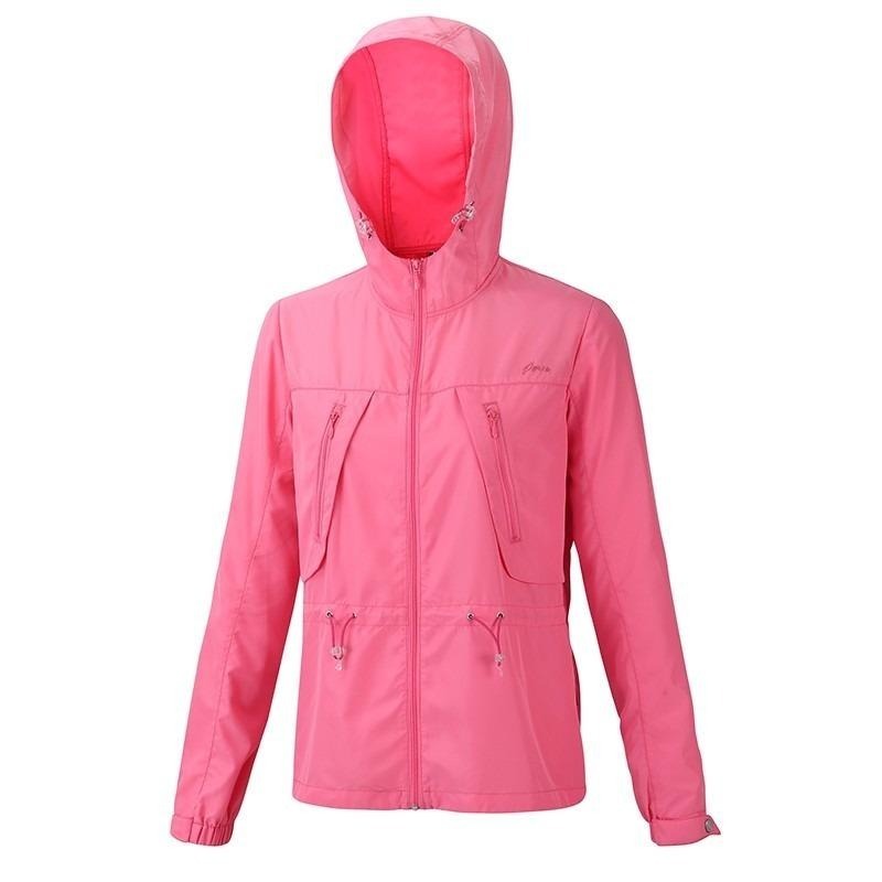 維特FIT 女款防潑連帽防曬外套 ZS2302 桃紅色 休閒外套 防潑水 OUTDOOR NICE-細節圖2