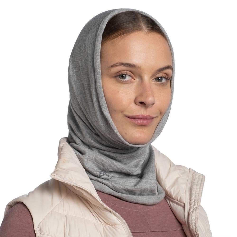 西班牙BUFF 魔術頭巾 保暖織色-美麗諾羊毛頭巾 雲朵白 113023-003 圍巾 脖圍 OUTDOOR NICE-細節圖5