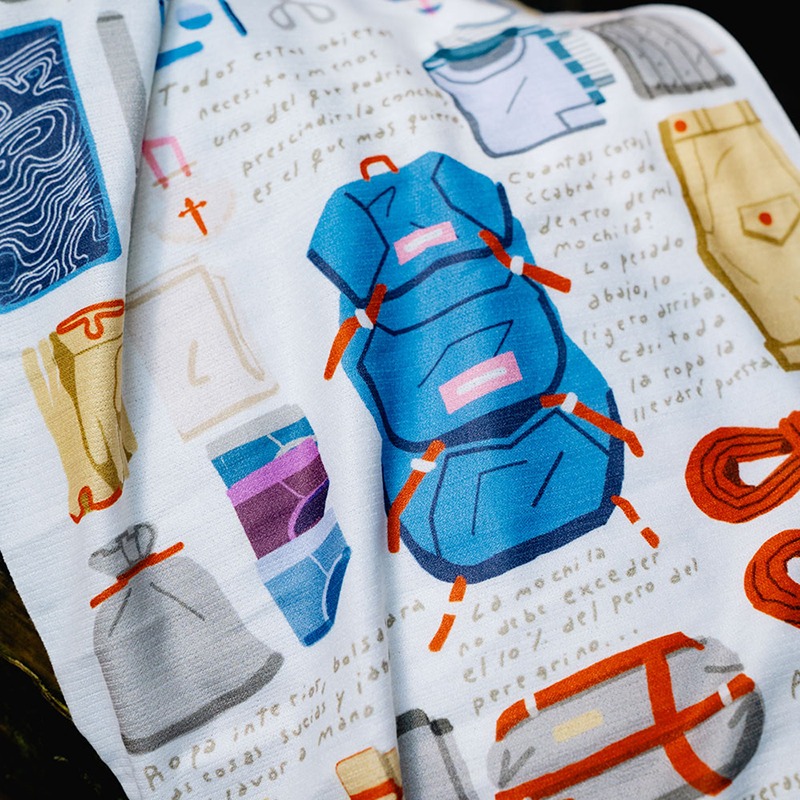 BUFF COOLNET 抗UV頭巾 聖雅各之路-裝備清單 134424-555 涼感快乾 OUTDOOR NICE-細節圖7