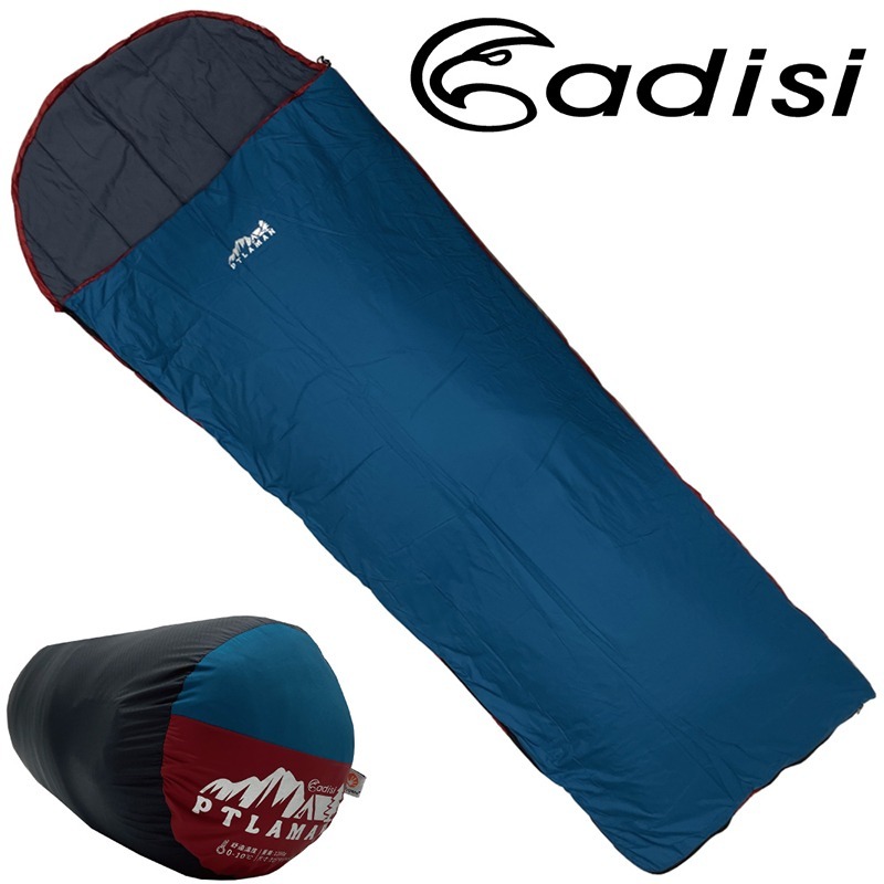 ADISI Ptlaman 輕量科技化纖睡袋 孔雀藍/磚紅 方形睡袋 登山 露營 旅遊 OUTDOOR NICE-細節圖2