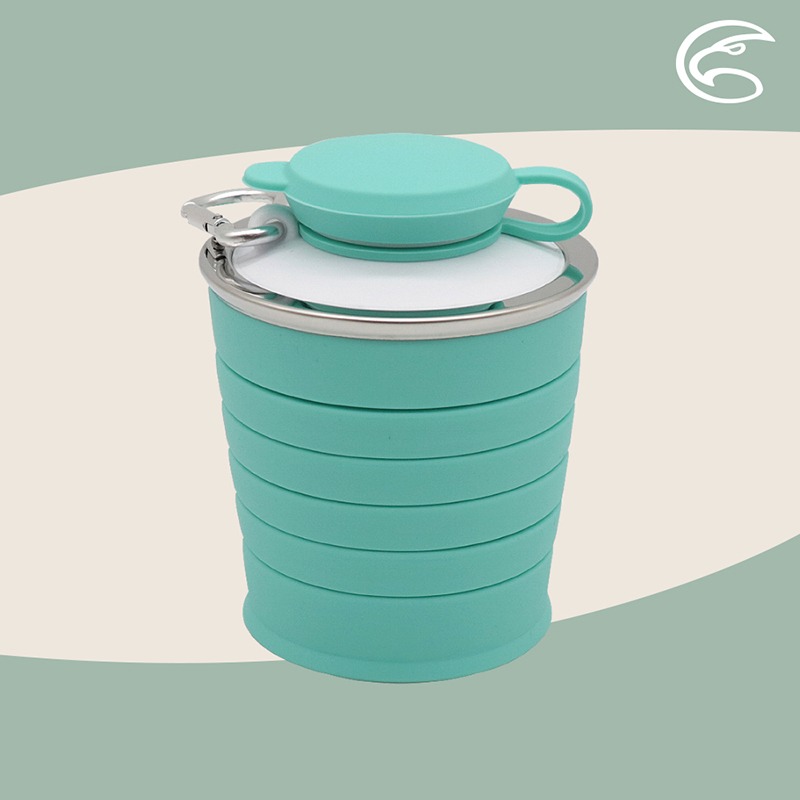 ADISI 隨身折疊水瓶 500ml AS24104 天空藍 折疊水杯 隨身杯 環保杯 OUTDOOR NICE-細節圖3