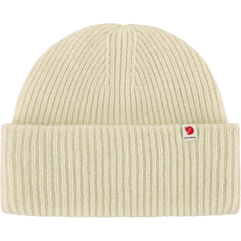 FJALLRAVEN Heavy Beanie 羊毛保暖帽 粉筆白 12100006 羊毛帽 OUDTOOR NICE-細節圖3