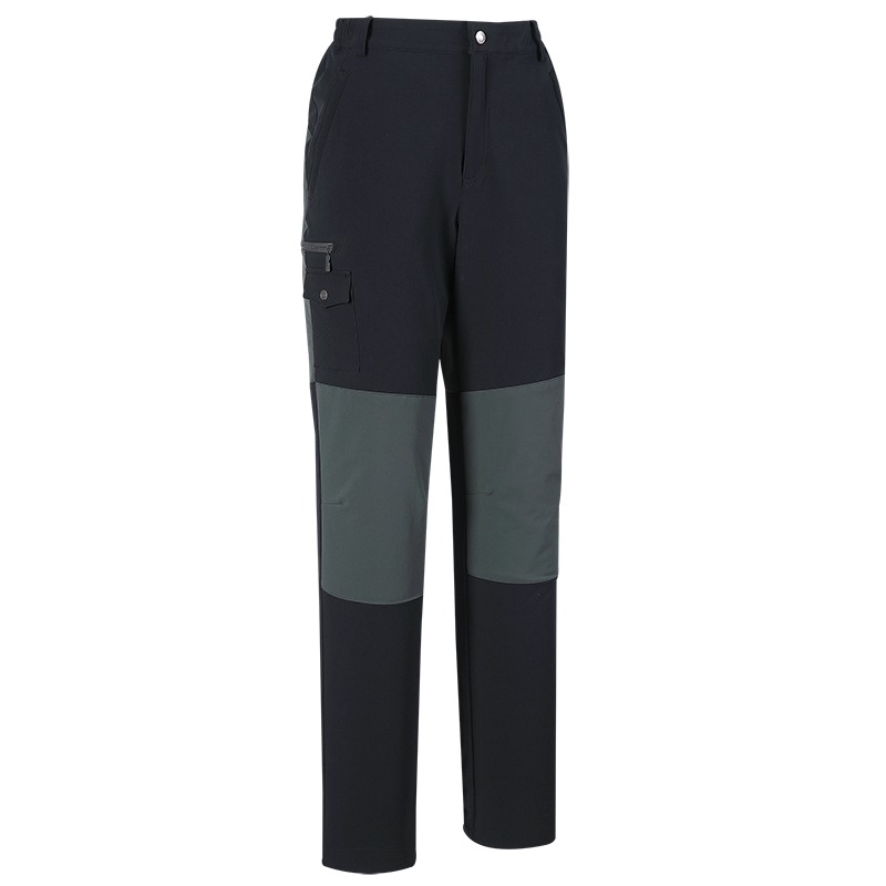 山林MOUNTNEER 女款四向彈性拼接保暖窄管褲 42S18 灰藍 保暖褲 彈性長褲 登山褲 OUTDOOR NICE-細節圖2