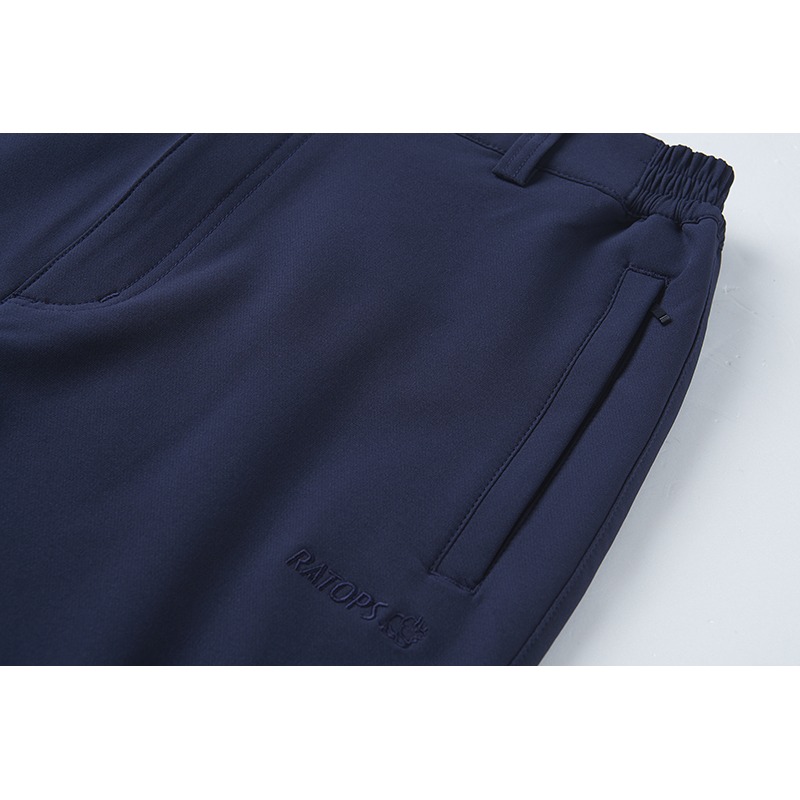 瑞多仕RATOPS 男款彈性保暖長褲 立體側邊剪裁 DA3732 暗藍色 休閒長褲 平織長褲 OUTDOOR NICE-細節圖4