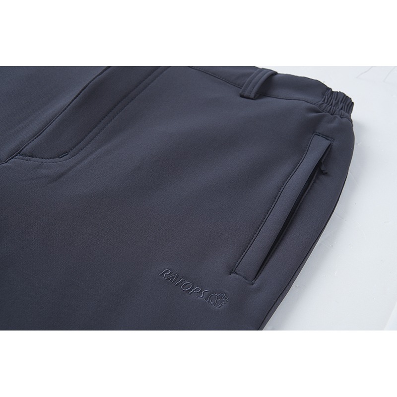 瑞多仕RATOPS 男款彈性保暖長褲 立體側邊剪裁 DA3731 暗鐵灰 休閒長褲 平織長褲 OUTDOOR NICE-細節圖4