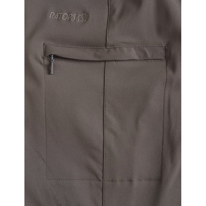 瑞多仕RATOPS 男款彈性THERMOLITE休閒長褲 多口袋款 DA3722 暗棕色 OUTDOOR NICE-細節圖5