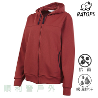 瑞多仕RATOPS 女款吸濕排汗連帽夾克 酒紅褐 DB5948 運動外套 休閒外套 除臭抗菌 OUTDOOR NICE