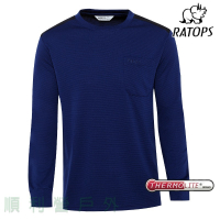 瑞多仕RATOPS 男款THERMOLITE保暖衣 DB6078 深寶藍 保暖POLO 薄長袖 OUTDOOR NICE