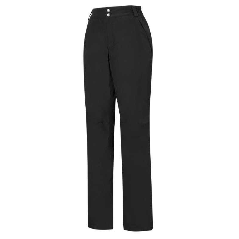 山林MOUNTNEER 女款防風防水保暖長褲 黑色 12S36 內層刷毛 防水褲 雪褲 保暖 OUTDOOR NICE-細節圖2