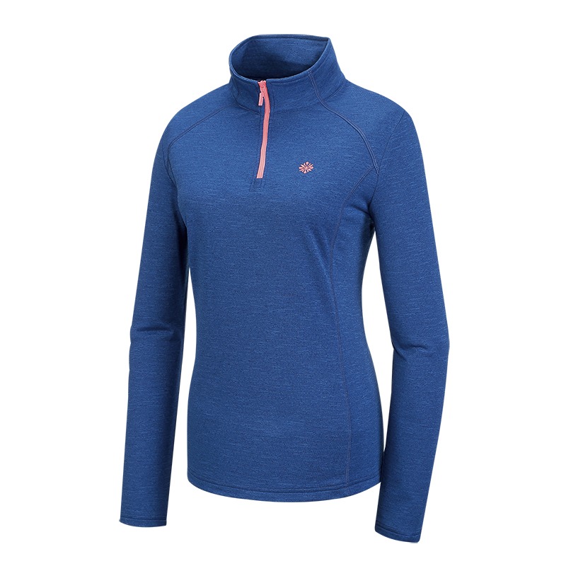 山林MOUNTNEER 女款雲彩針織保暖上衣 藍/粉色 22P16 刷毛衣 保暖衣 中層衣 OUTDOOR NICE-細節圖2