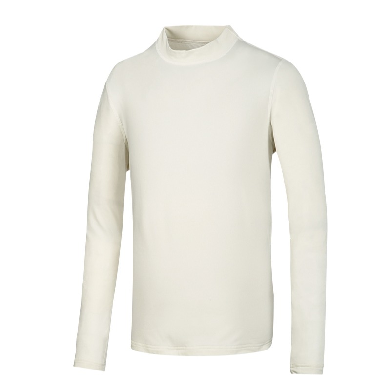 山林MOUNTNEER 男款遠紅外線保暖衣 米白色 32K61 立領 衛生衣 內衣 發熱衣 OUTDOOR NICE-細節圖2